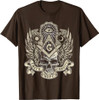 Masonic Skull God's Eye Faith Hope Charity Fathers Christmas T-Shirt