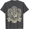 Masonic Skull God's Eye Faith Hope Charity Fathers Christmas T-Shirt
