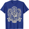 Masonic Skull God's Eye Faith Hope Charity Fathers Christmas T-Shirt