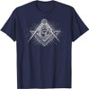 MASONIC SQUARE AND COMPASS FREEMASON ALL SEEING EYE T-Shirt