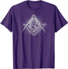 MASONIC SQUARE AND COMPASS FREEMASON ALL SEEING EYE T-Shirt