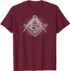 MASONIC SQUARE AND COMPASS FREEMASON ALL SEEING EYE T-Shirt
