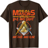 Freemason Real Masons Love and Light Masonic T-Shirt