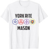 York Rite Mason T Shirt Masonic Tee T-Shirt