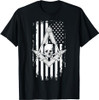 Master Mason American Flag Masonic Skull - Freemason T-Shirt