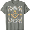 The Pursuit Of Knowledge Mason Fraternal SMIB Freemason T-Shirt