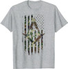 Masonic American Flag Square and Compass - Freemason T-Shirt T-Shirt