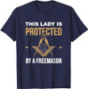 Freemason Wife Masonic Fraternal Freemasonry Square Compass T-Shirt