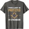 Freemason Wife Masonic Fraternal Freemasonry Square Compass T-Shirt