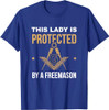 Freemason Wife Masonic Fraternal Freemasonry Square Compass T-Shirt