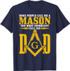 Mason Dad Square Compass Masonic Shriner Freemason T-Shirt
