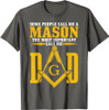 Mason Dad Square Compass Masonic Shriner Freemason T-Shirt