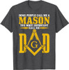 Mason Dad Square Compass Masonic Shriner Freemason T-Shirt