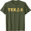 Texas - Masonic Square and Compass - Freemason T-Shirt