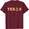 Texas - Masonic Square and Compass - Freemason T-Shirt