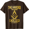Mason Traveler Square Masonic Compass T-Shirt