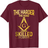 Mason Traveler Square Masonic Compass T-Shirt