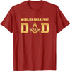 Masonic World's Greatest Dad, Father's Day Gift Freemason T-Shirt