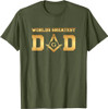 Masonic World's Greatest Dad, Father's Day Gift Freemason T-Shirt