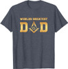 Masonic World's Greatest Dad, Father's Day Gift Freemason T-Shirt