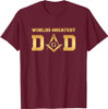 Masonic World's Greatest Dad, Father's Day Gift Freemason T-Shirt
