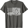 Mason Square & Compass Masonic US Flag Freemason Shriner T-Shirt