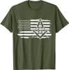 Mason Square & Compass Masonic US Flag Freemason Shriner T-Shirt