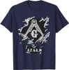 Masons AF&AM Torn Ripped Skin Symbol Masonic Father's Day T-Shirt
