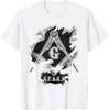 Masons AF&AM Torn Ripped Skin Symbol Masonic Father's Day T-Shirt