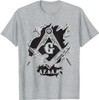 Masons AF&AM Torn Ripped Skin Symbol Masonic Father's Day T-Shirt