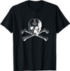 Masonic skull and bones square compass symbol - Freemason T-Shirt