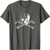 Masonic skull and bones square compass symbol - Freemason T-Shirt
