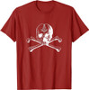Masonic skull and bones square compass symbol - Freemason T-Shirt