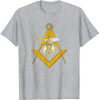 Masonic Square and Compasses Shriners Dad Father's Day T-Shirt