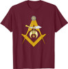 Masonic Square and Compasses Shriners Dad Father's Day T-Shirt