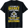 Faith Hope Charity Masonic Freemason Square and Compass T-Shirt