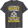 Faith Hope Charity Masonic Freemason Square and Compass T-Shirt