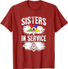 Sisters In Service OES Masonry Freemasonry Masonic Freemason T-Shirt