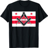 Washington DC State Flag Masonic Square & Compass Freemason T-Shirt