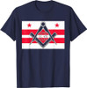 Washington DC State Flag Masonic Square & Compass Freemason T-Shirt