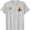 OES Mason Split Masonic Order Eastern Star Blue T-Shirt