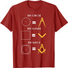 The Circle The Square The Badge Masonic Father's Day T-Shirt