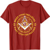 Freemason Meet Upon the Level Part Upon The Square Masonic T-Shirt