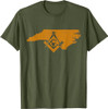 North Carolina Masons Grand Lodge Freemason Fathers Day T-Shirt