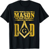 Dad Square Compass Masonic Shriner Freemason T-Shirt