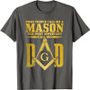 Dad Square Compass Masonic Shriner Freemason T-Shirt