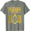 Dad Square Compass Masonic Shriner Freemason T-Shirt