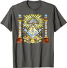 freemason Tee Watercolour illustration mysterious illuminati T-Shirt