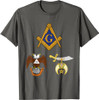 Master Mason 32nd Degree Shrine AASR Noble Masonic WD Blue T-Shirt