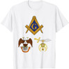 Master Mason 32nd Degree Shrine AASR Noble Masonic WD Blue T-Shirt